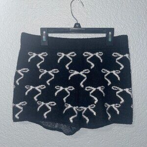 Women's Mid-Rise Holiday Sweater Hot Shorts - Wild Fable™